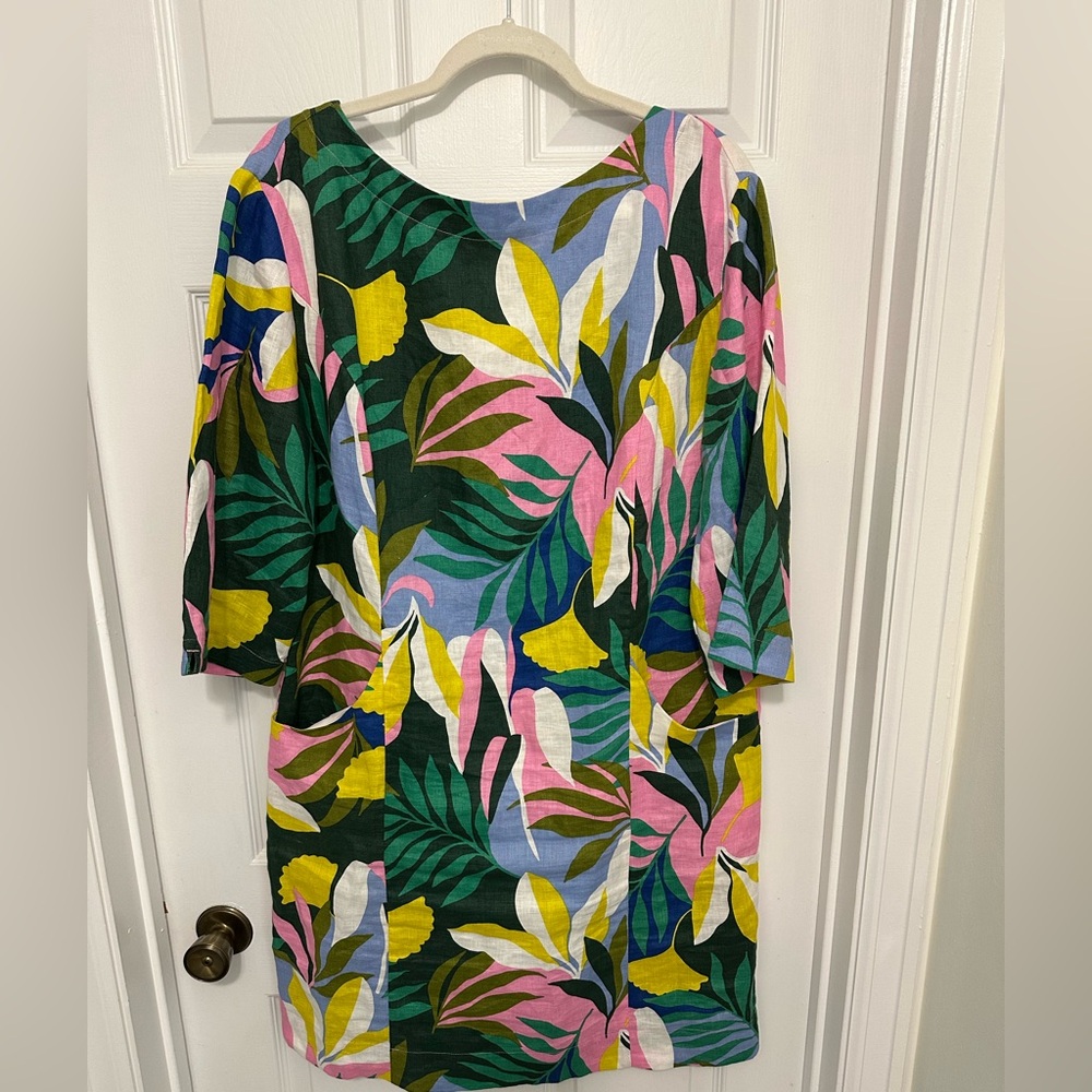 Boden Laurie Linen Shift Dress - Picture 2 of 5